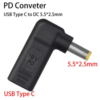 USB tipo C hembra a DC 5525 convertidor macho PD Decoy Spoof Trigger Plug Jack