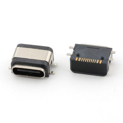 USB 16 pines resistente al agua IPX8 Tipo C Conector femenino SMT AC DC 5V Voltagem nominal