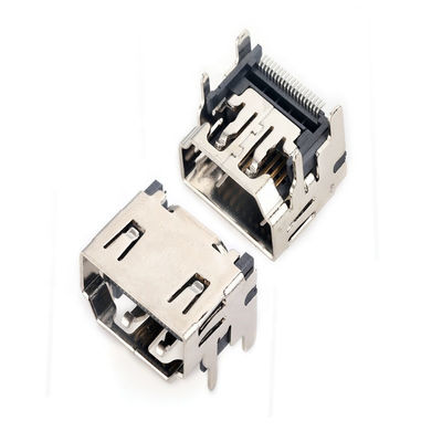 DP de 19 Alfiler Mini al tipo conector horizontal del adaptador de los conectores de cable de HDMI del zócalo de C