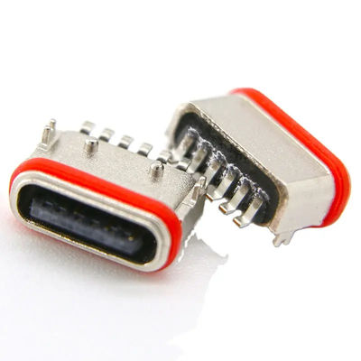 calidad  Female Horizontal SMT 6 Pin Connector USB3.0 USB3.1 For Charging Fábrica