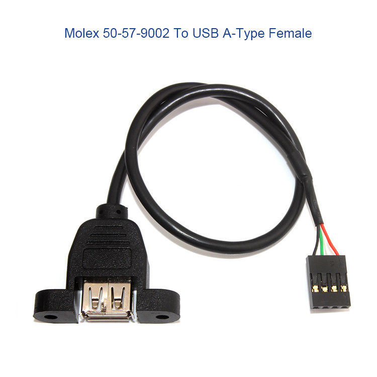 Arnés de cable de encargo de Molex 50-57-9404 con SL 2.54m m 4 conector de la manera 70066