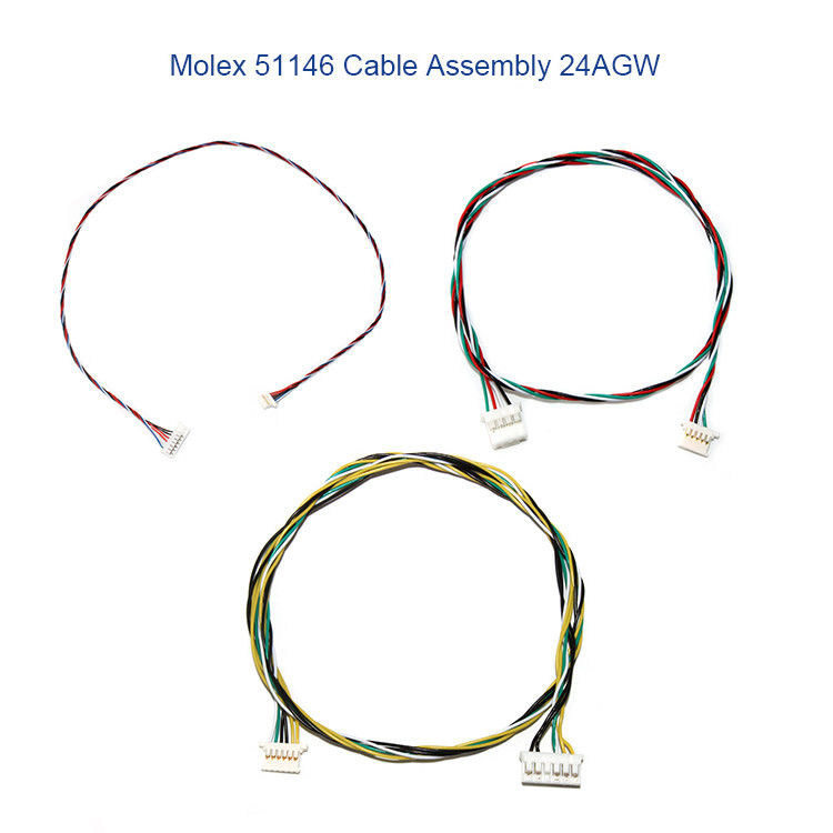 arnés de cable eléctrico MOLEX 51146 1.25m m de 5P 6P con el tenedor de la vivienda de A1254 SMD