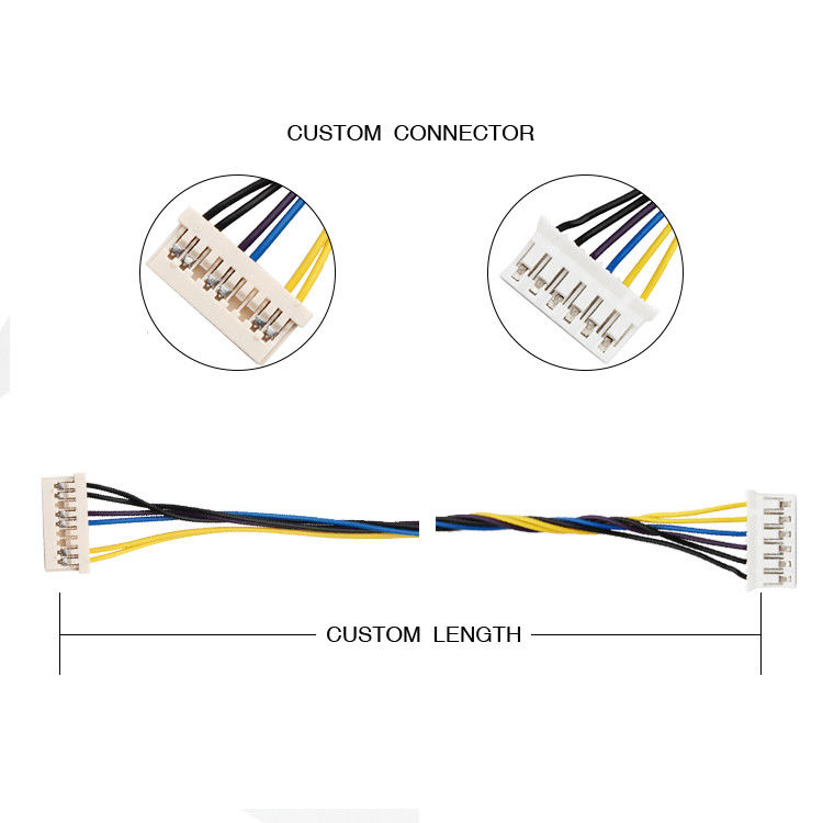 HORAS DF14-9S-1.25C de la asamblea de cable del arnés de cable 9pin de 1.25m m a JST SPH-002T-P0.5S