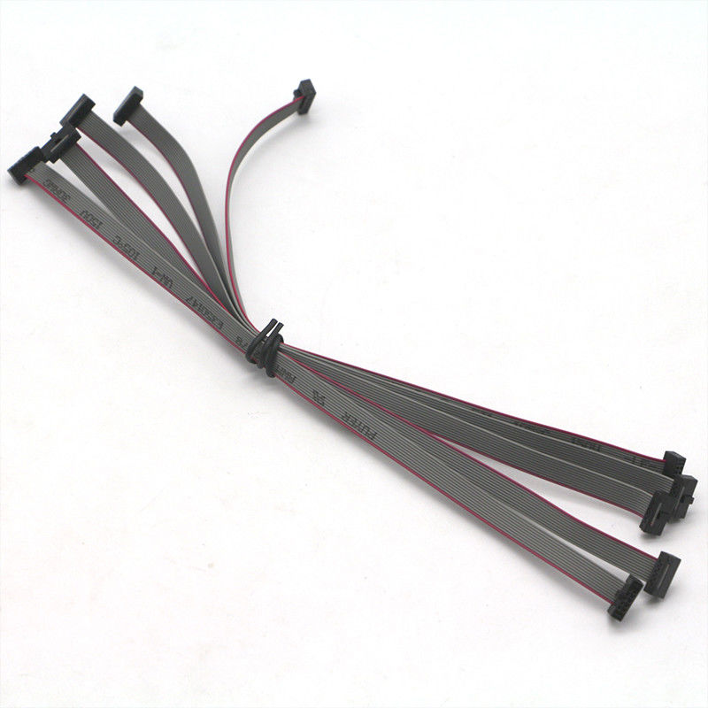 Cable de cinta plano de la flexión IDC del OEM el 10cm 5Pin 10Pin 20Pin 30 Pin Cores