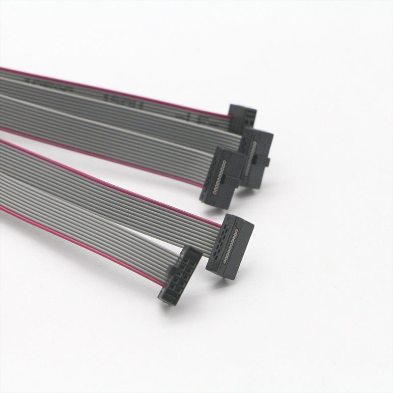 Cable de cinta plano de la flexión IDC del OEM el 10cm 5Pin 10Pin 20Pin 30 Pin Cores