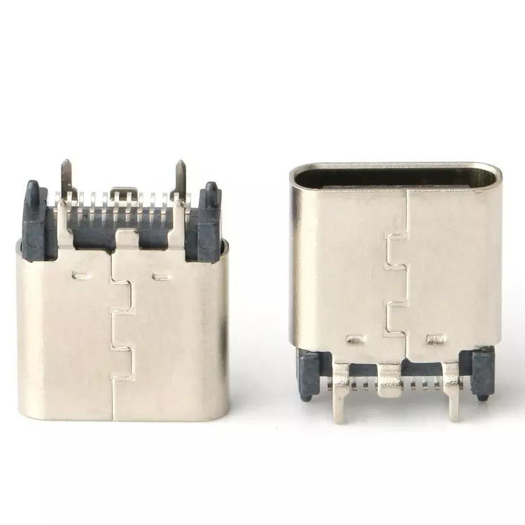 USB 3.1 hembra 24pin USB tipo C conector parche vertical de alta velocidad