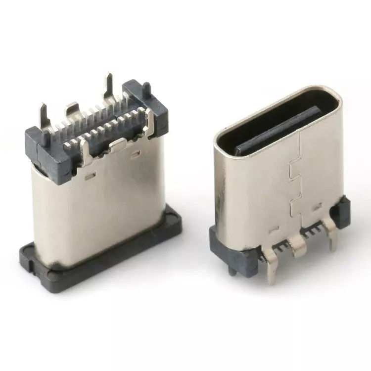USB 3.1 hembra 24pin USB tipo C conector parche vertical de alta velocidad