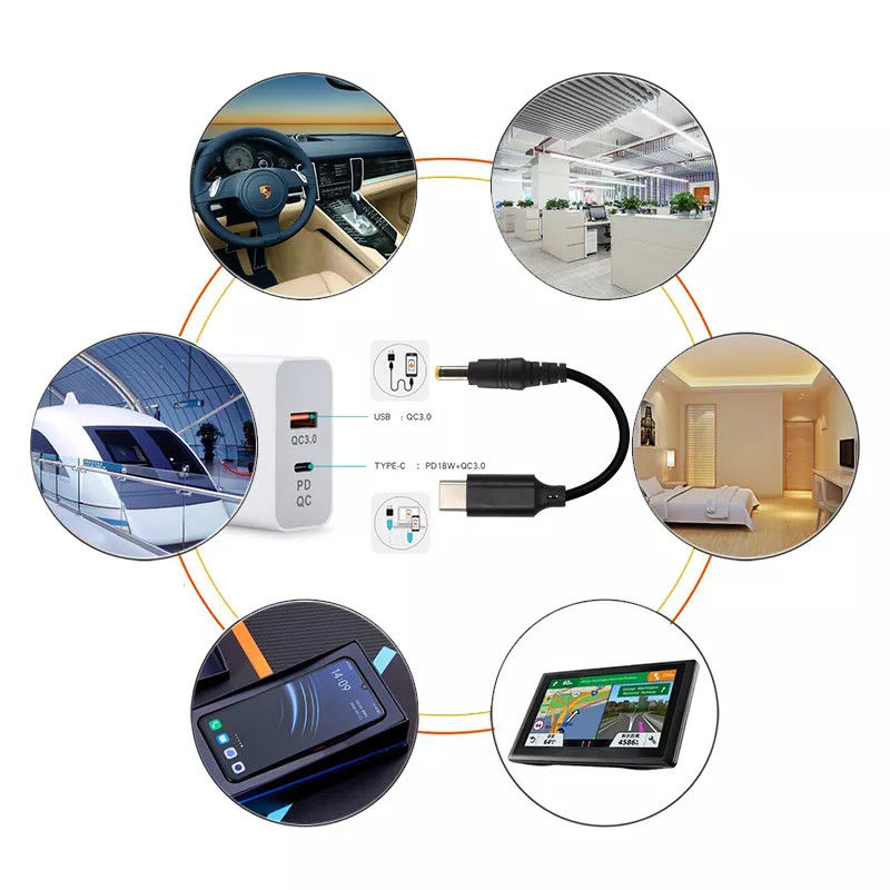 DC 15v Tipo 20V Convertidor Usb C Pd Trigger 5525mm