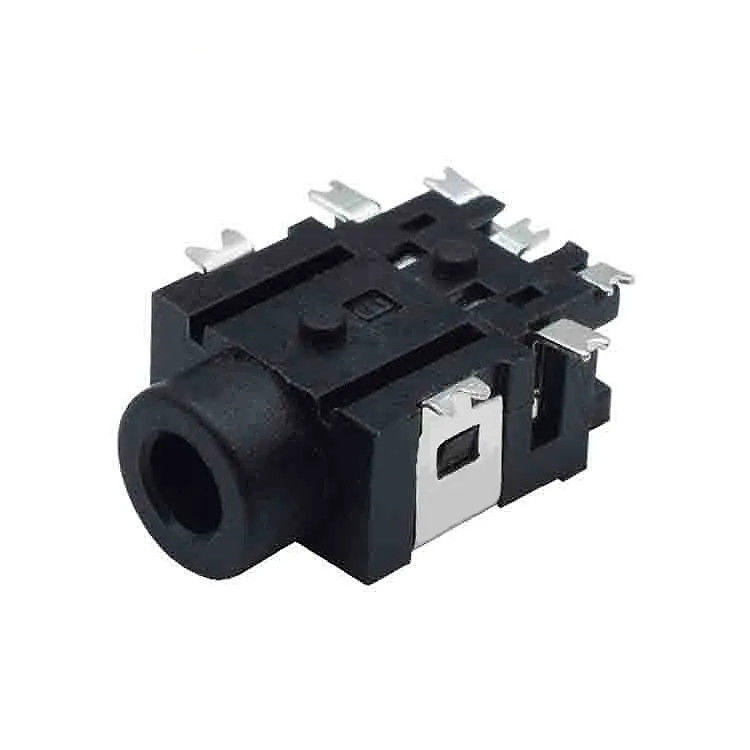 7 zócalo del auricular de poste 2.5m m del soporte 4 del PWB de Pin Stereo Audio Jack For