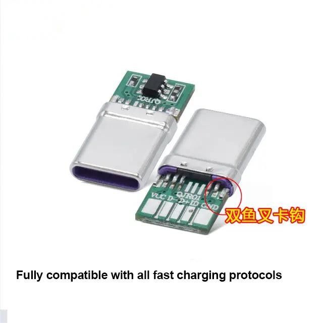 Conector femenino de 24 pines de USB 3.1 tipo C a prueba de agua Conector horizontal SMT DIP