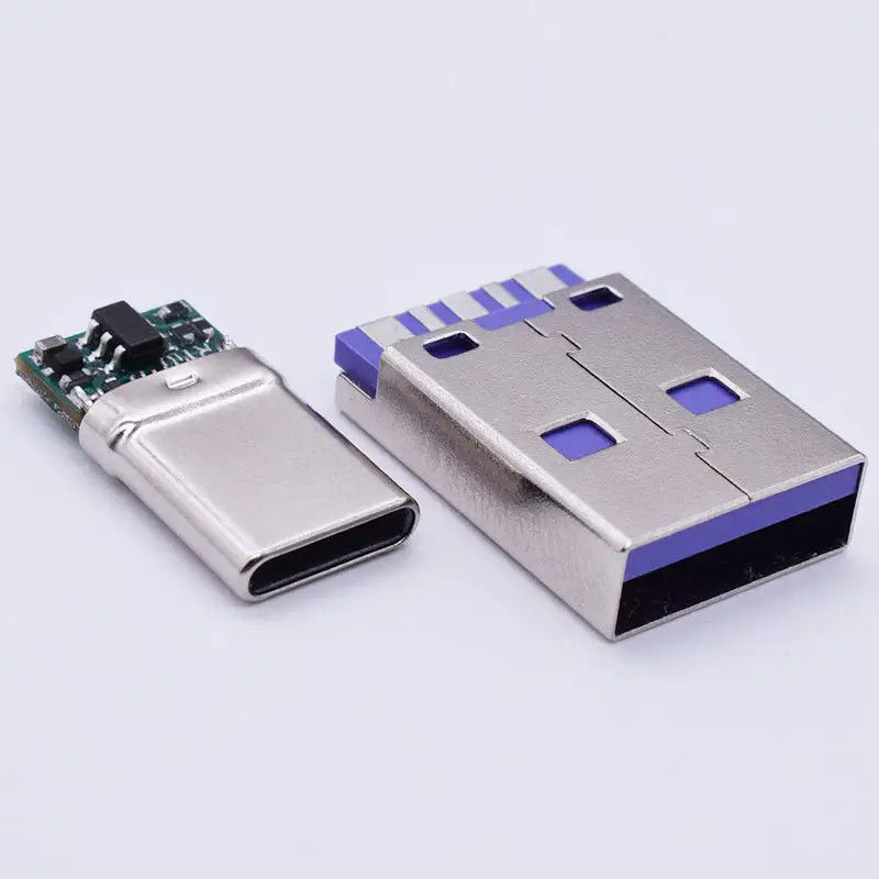 Conector femenino de 24 pines de USB 3.1 tipo C a prueba de agua Conector horizontal SMT DIP
