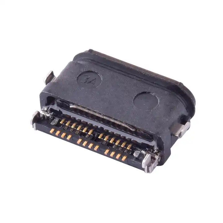 Conectores USB4.0 de tipo C de 24 pines impermeables IPX8 SMT de montaje medio 0,4 mm