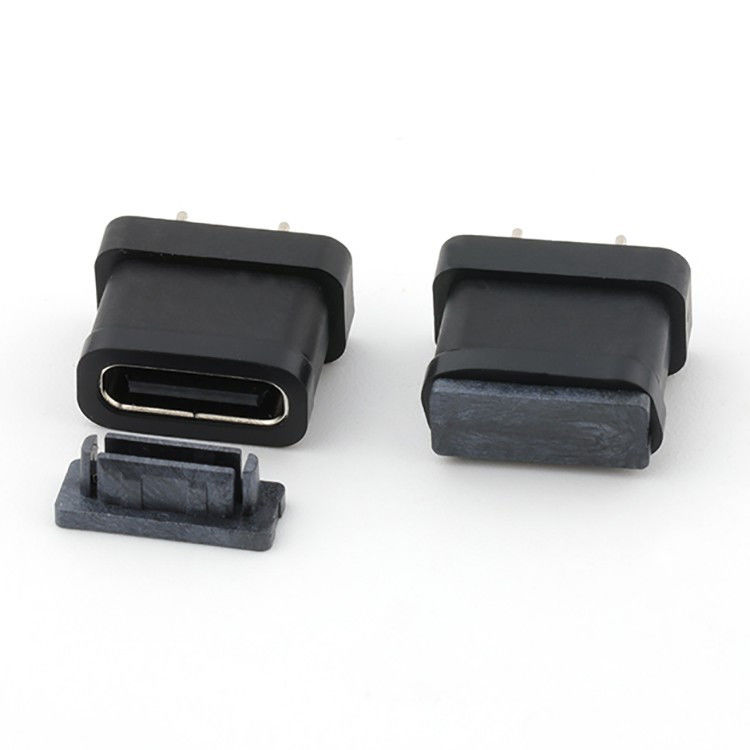 Conector USB de 24 pin tipo C femenino Tipo vertical IPX8 a prueba de agua
