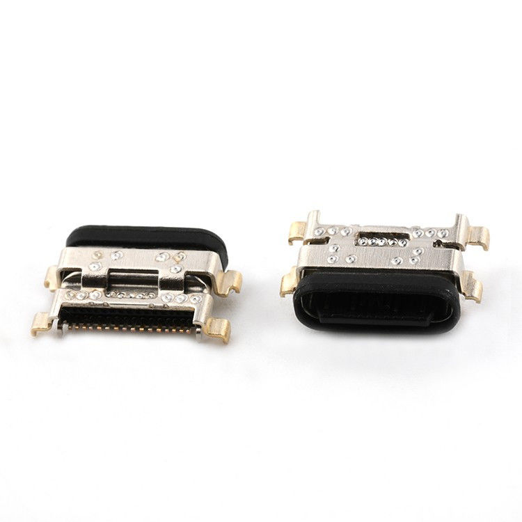 Conector de toma de corriente de 1.13mm 16Pin IPX8 de tipo USB tipo C resistente al agua