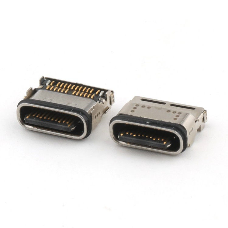 Conector USB C de 24 pines SMT Tipo IPX8 Conector USB de tipo C resistente al agua
