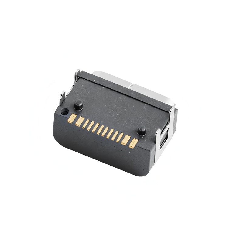 Tipo C Conector femenino de 16 pines Conector USB a prueba de agua de montaje SMT horizontal 5A 20V