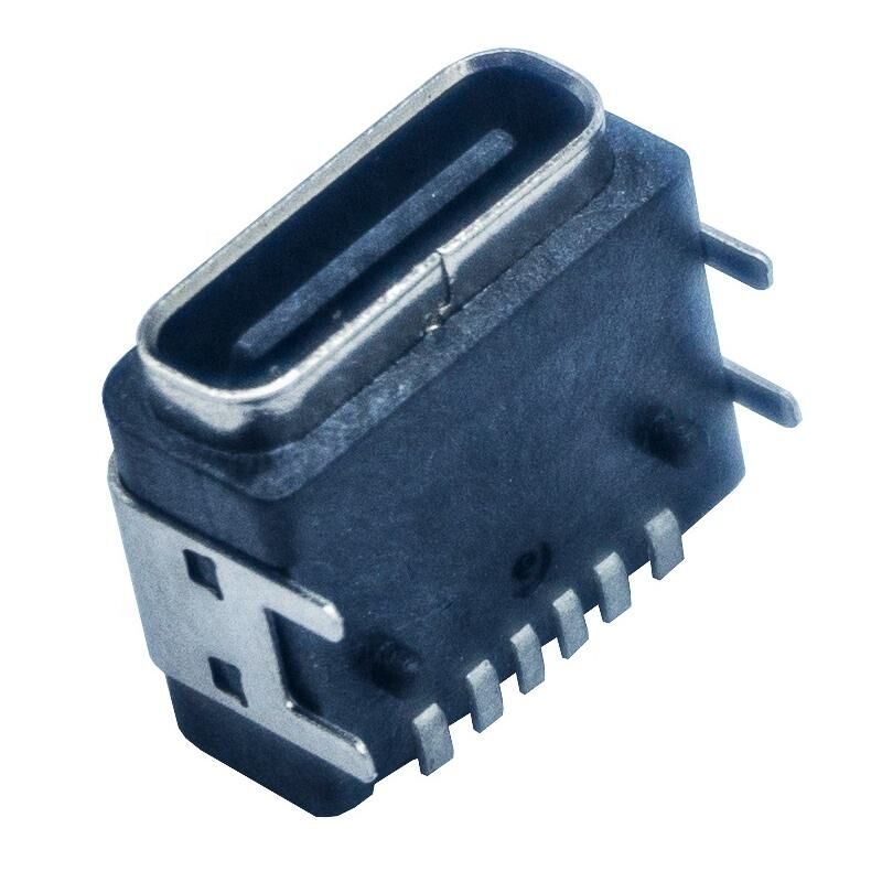 Panel a prueba de agua montaje de PCB 6 pines conector USB de tipo C femenino