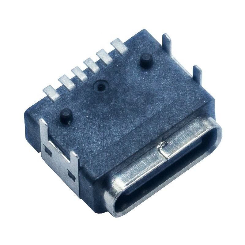 Panel a prueba de agua montaje de PCB 6 pines conector USB de tipo C femenino
