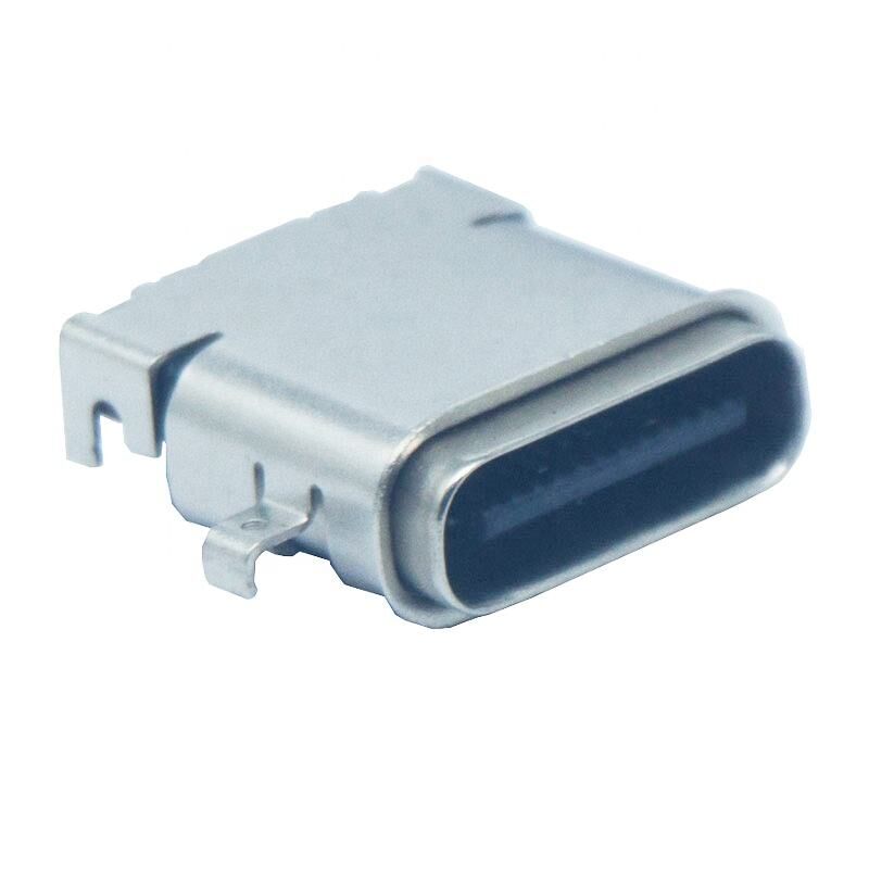 Conector USB C 3.1 impermeable IPX7 de 24 pines para cargador de PCB de dispositivos vestibles, tipo C para soldar