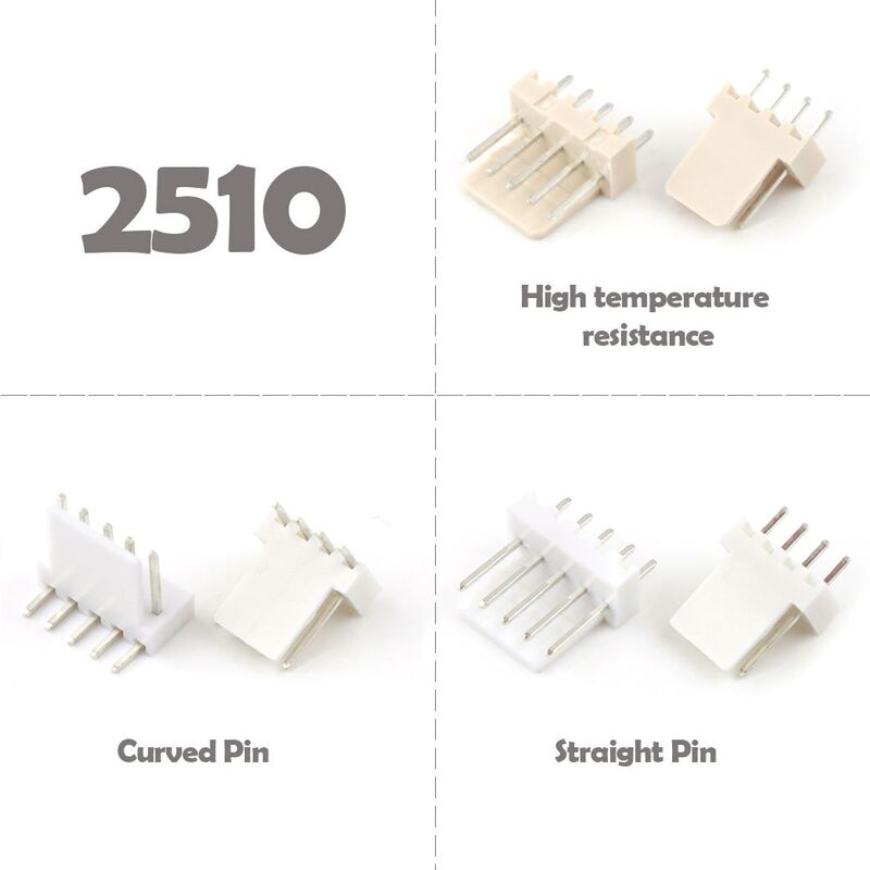 2.54 Conector de oblea de cable a placa LCP vertical de 90 grados JST 2.5mm conector SMT PCB