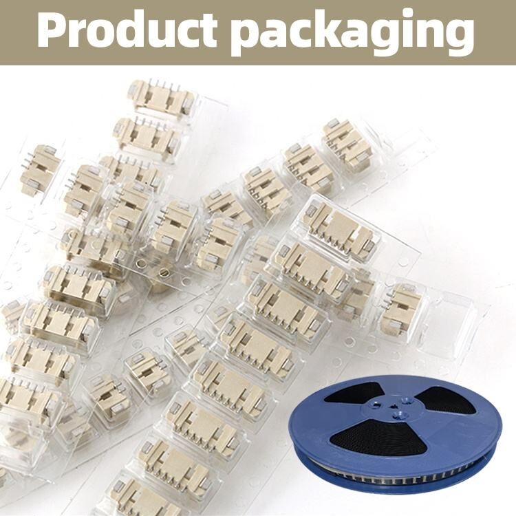 Conector de cable a placa SMD PH 2.0mm 6 pines conector de oblea vertical SMT con cubierta