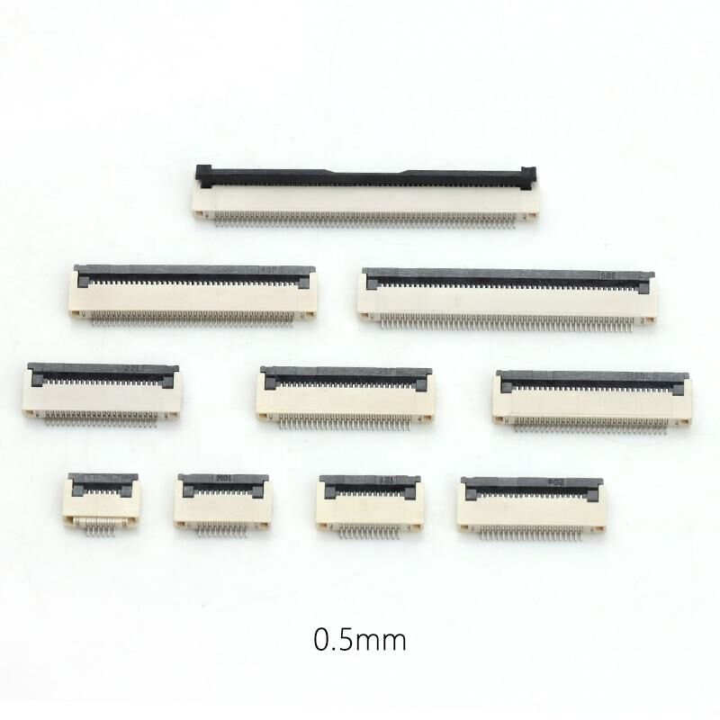 Conector FPC Conectores horizontales con bloqueo de retroceso ZIF Tipo H2.0mm 4-60pin 0.5mm Pitch FPC/FFC