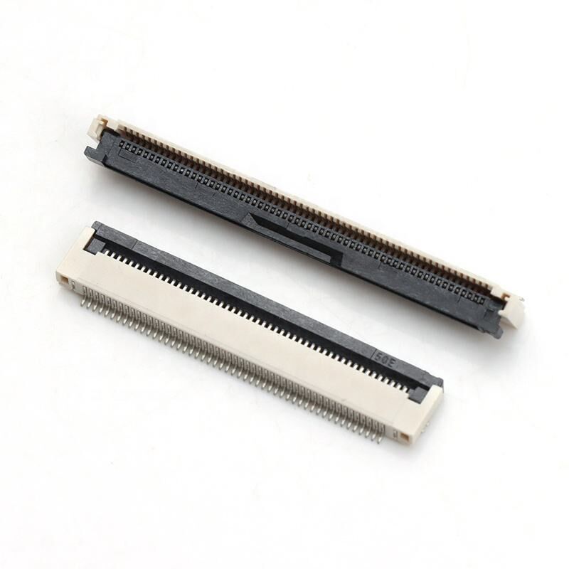 Conector FPC Conectores horizontales con bloqueo de retroceso ZIF Tipo H2.0mm 4-60pin 0.5mm Pitch FPC/FFC