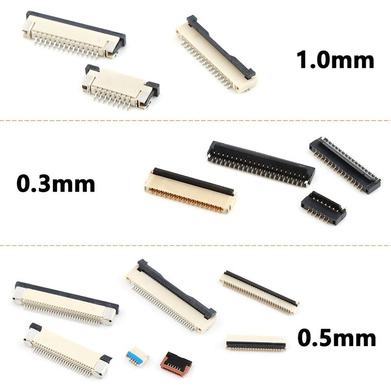 13/51 conector dual de Fpc Ffc de la echada 0,3 del contacto de la altura del conector de cable del Alfiler FPC 1M M