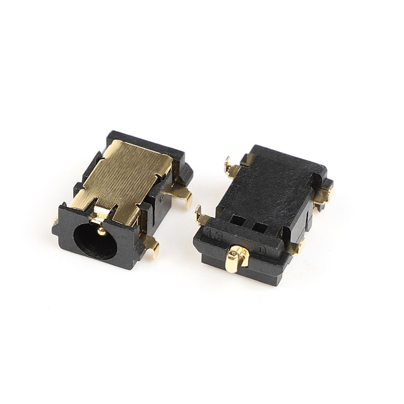 5 PIN DC-058-1.3mm DIP de latón contacto carcasa de nylon DC adaptador de alimentación enchufe jack femenino