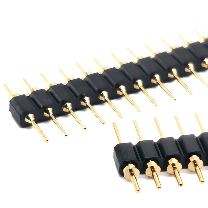 2.54mm máquina suiza encabezado femenino redondeado 4pin 16pin 20pin 32pin 40pin banda redonda de pin doble de una sola fila conector de toma