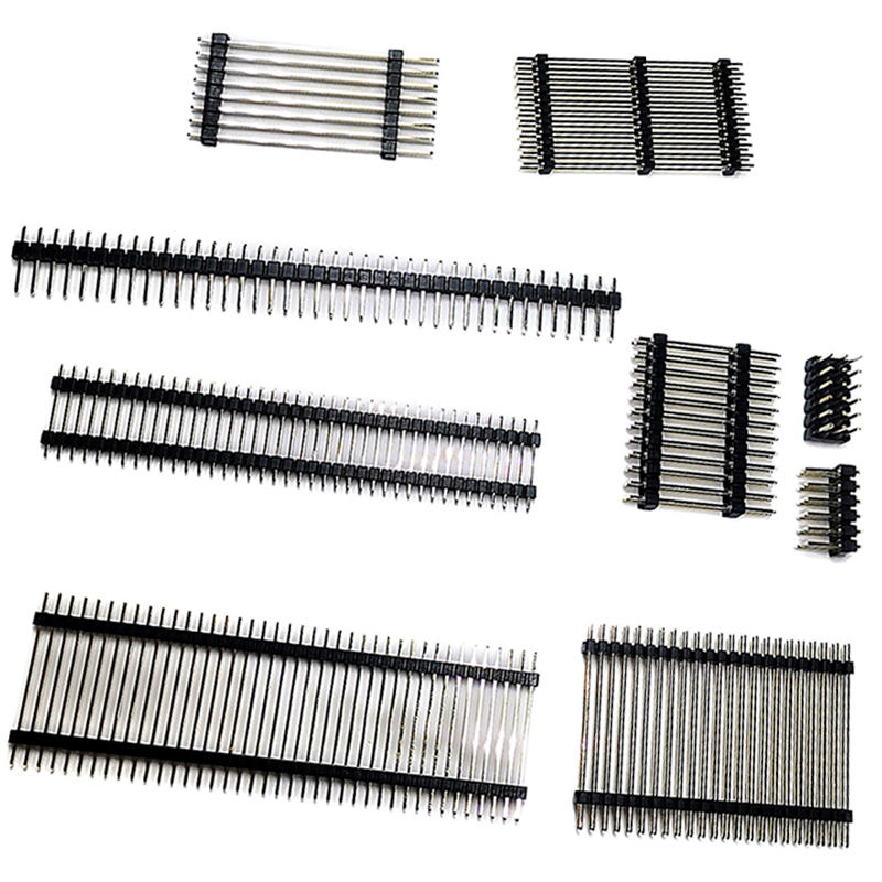 2.54mm máquina suiza encabezado femenino redondeado 4pin 16pin 20pin 32pin 40pin banda redonda de pin doble de una sola fila conector de toma