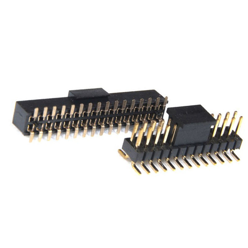 Press Fit Dual 6 8 20 Pin 2*14 2*3 5 Femenino 1mm 1.27mm 2mm 2.54mm Ángulo de inclinación SMD/SMT Cabecera Long Pin Header Conector masculino