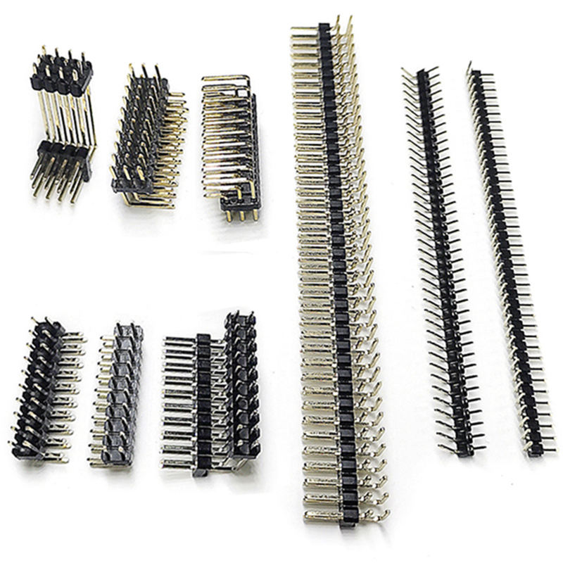 Press Fit Dual 6 8 20 Pin 2*14 2*3 5 Femenino 1mm 1.27mm 2mm 2.54mm Ángulo de inclinación SMD/SMT Cabecera Long Pin Header Conector masculino