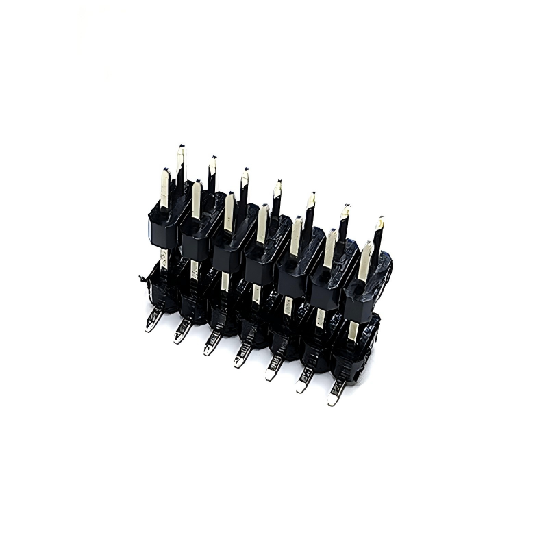 Conector macho de cabezal de pines de doble fila con paso de 2.54 mm, tipo SMT