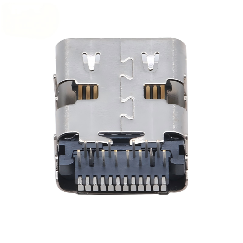 Fábrica de conectores USB 3.2 Tipo C personalizados de 40 Gbps impermeables, zócalo U4 de 24 pines SMT DIP PCB hembra y macho