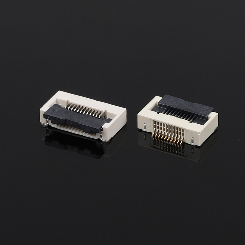0.5mm Pitch Butterfly Lock FFC/FPCH Conector Conexión horizontal inferior con 2,55H de altura tapa de vuelta para electrónica Flat Flex
