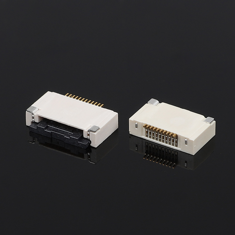 0.5mm Pitch Butterfly Lock FFC/FPCH Conector Conexión horizontal inferior con 2,55H de altura tapa de vuelta para electrónica Flat Flex