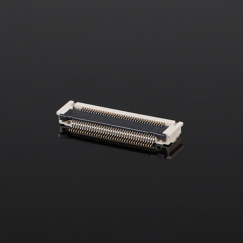 Post-presión SMD horizontal 10-68Pin 50V 0.5A del conector FPCFFC de la echada de 0.5m m chapado en oro 2.7H
