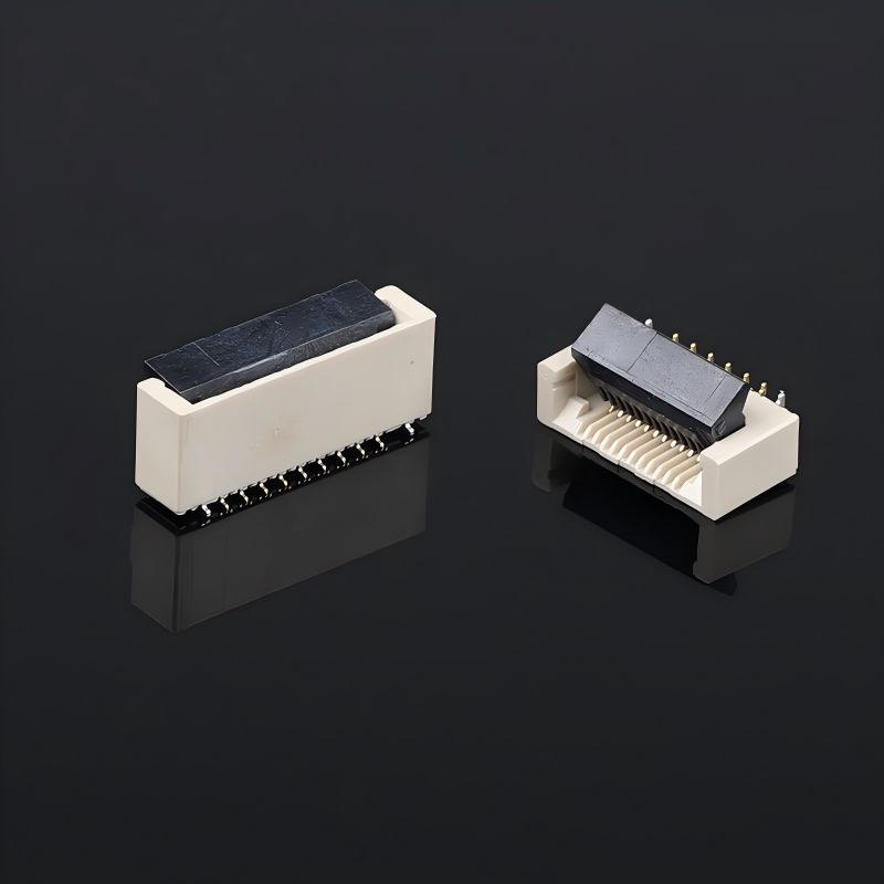 Conectores PCB para cable FPC FFC, zócalo de conector para cable plano con cierre tipo concha vertical de pata positiva 5.2H y 60 pines con paso de 0,5 mm