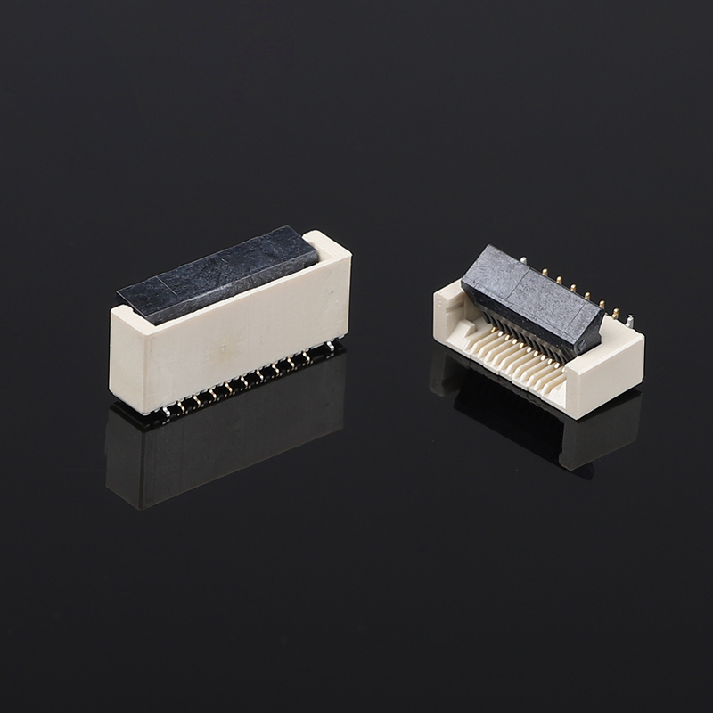 Conectores PCB para cable FPC FFC, zócalo de conector para cable plano con cierre tipo concha vertical de pata positiva 5.2H y 60 pines con paso de 0,5 mm