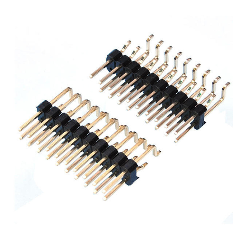 Encabezado de pines de PCB 1.0mm Pin doblemente doblado SMT 180 grados 90 grados PBT Material Fosforo Bronce Contactos longitud del pin personalizable