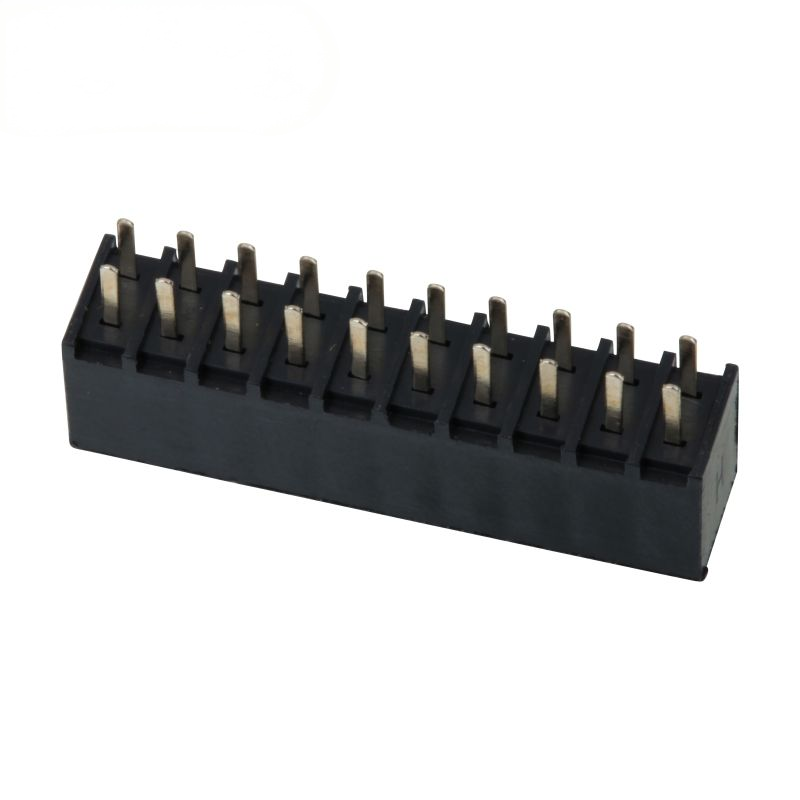 Conector hembra DIP de 2.54 mm de paso, fila doble, hembra, recto