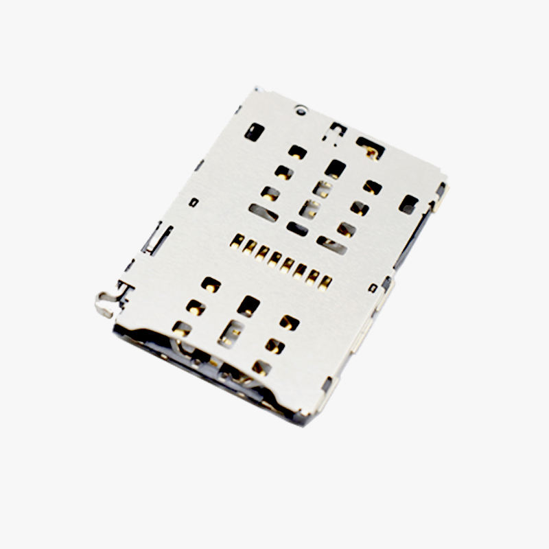 NANO+TF Card Connectors Pin-Push Type SIM Tray PST Pair Selected Ternary PCB SMD SIM Card Holders Product Sockets for ICs