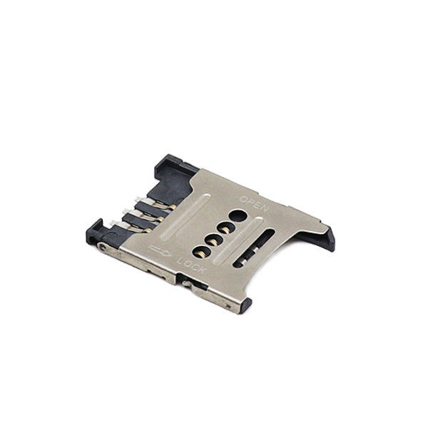 H1.5mm 1.8m m Sim Holder micro SMT Voltear Escribe 6P Sim Enchufe micro