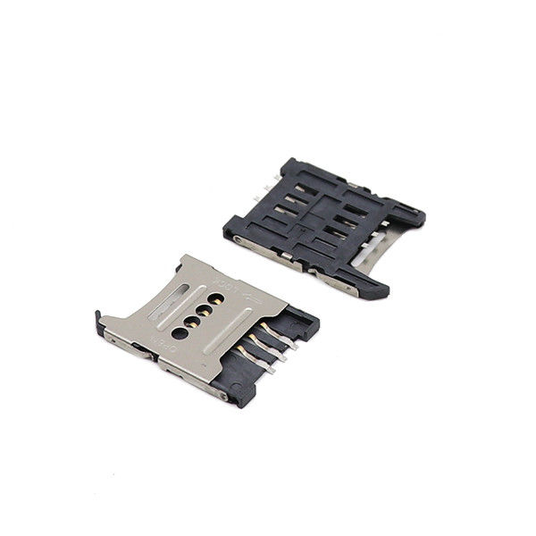H1.5mm 1.8m m Sim Holder micro SMT Voltear Escribe 6P Sim Enchufe micro