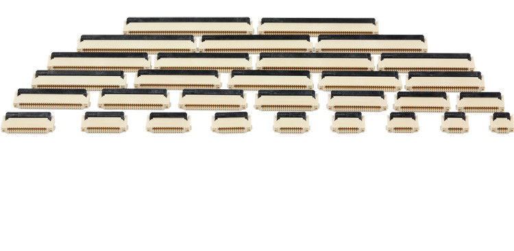 Alfiler dual SMT del conector 6 del contacto FFC FPC de la echada de 0.5m m para la etiqueta electrónica