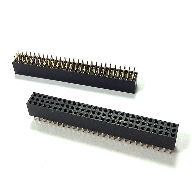 Tres tablero femenino de la echada de la fila 2-50 Alfiler Encabezamiento Conector 2.0m m para subir al conector del PWB