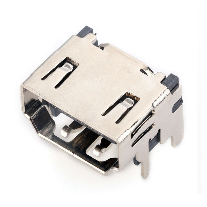 DP de 19 Alfiler Mini al tipo conector horizontal del adaptador de los conectores de cable de HDMI del zócalo de C