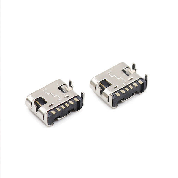 Tipo micro Alfiler SMD 3.1m m SMT femenino del USB de los conectores 6 de C