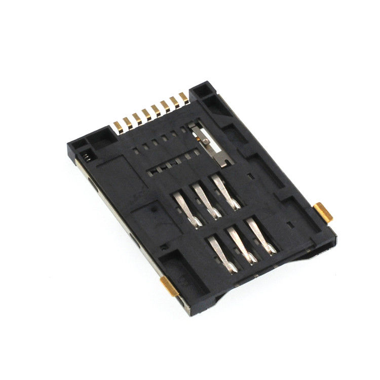 altura Sim Tarjeta Conector Enchufes micro 8 Alfiler Empujar Extendido Escribe de 2.2m m